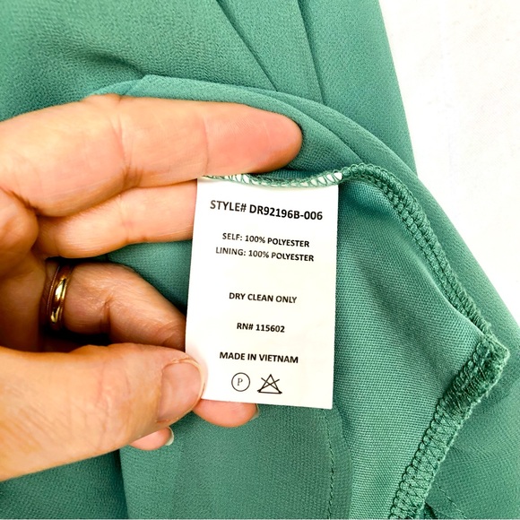 Lush Mini Dress Sage Green Size Small - Picture 7 of 7